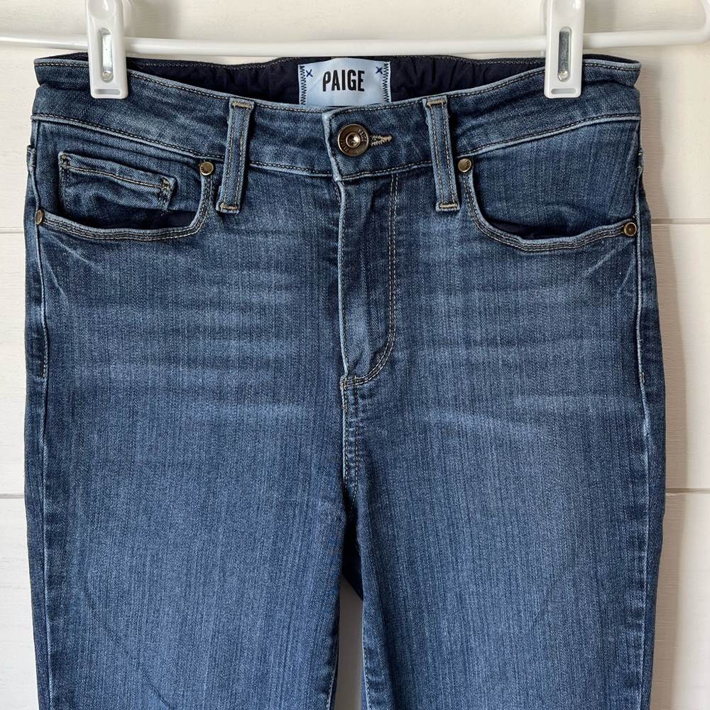 PAIGE Hoxton Ankle High-Rise Skinny Jeans in Putney - Picture 4 of 9